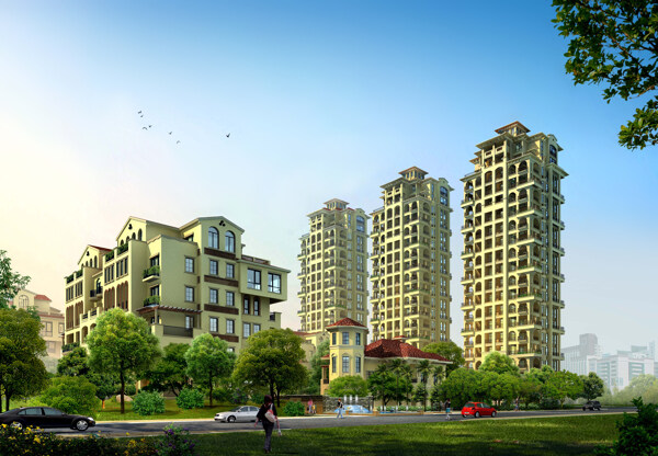 小區(qū)建筑設計圖片