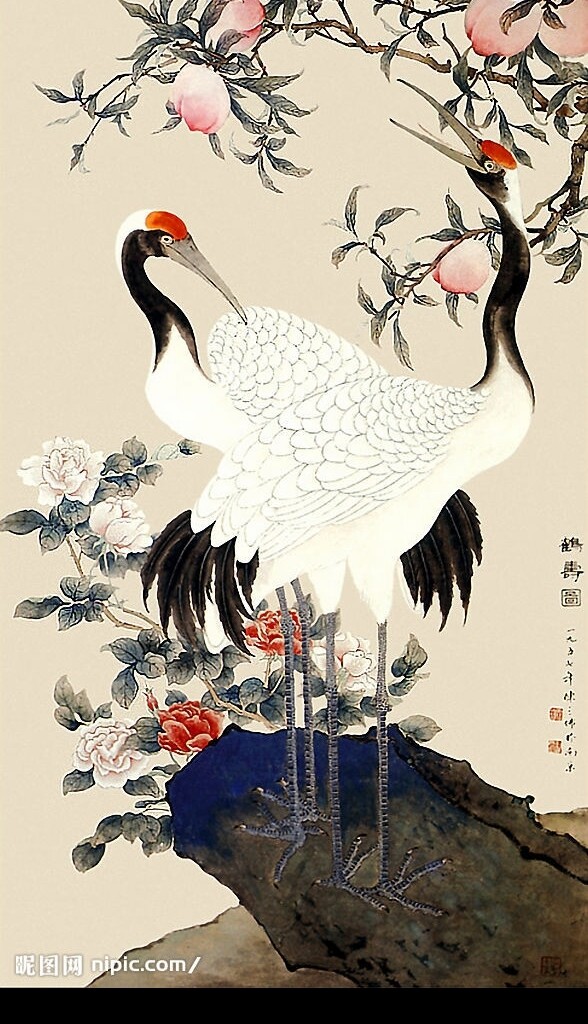 賀壽圖圖片