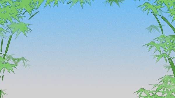 清新竹叶手绘背景图
