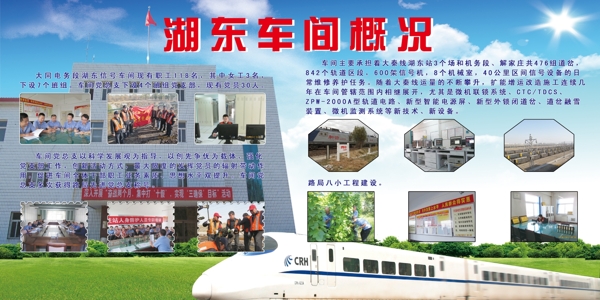 湖東車(chē)間概況展板圖片