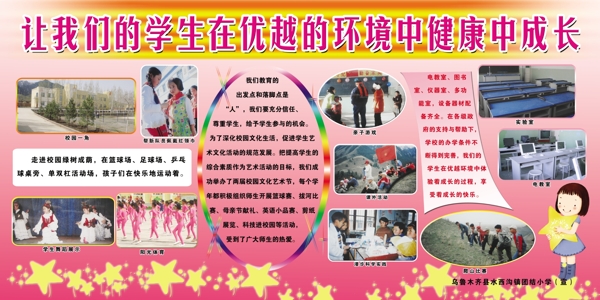 展板模板ps素材學(xué)校展板