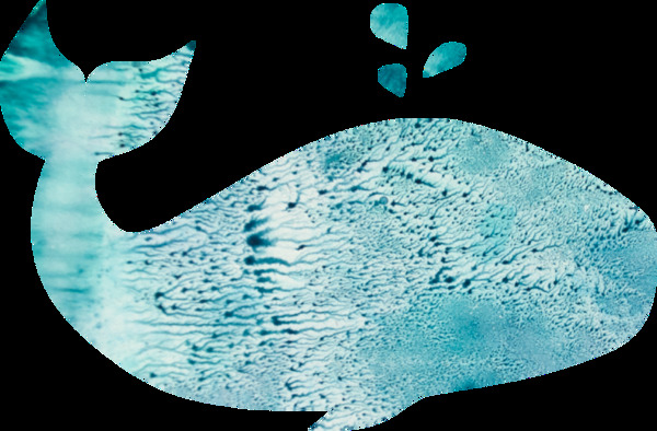 海洋蓝鲸透明素材
