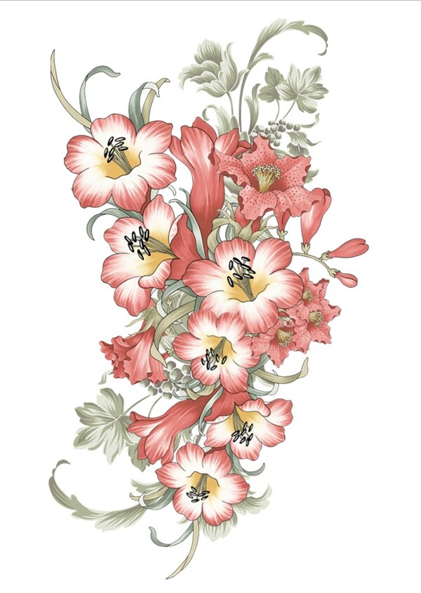 紅花花紋