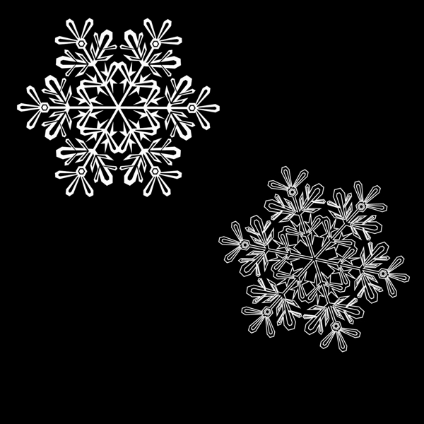 漂亮的雪花