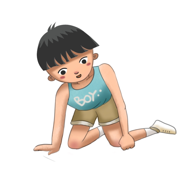 手繪六一兒童節(jié)男孩卡通形象