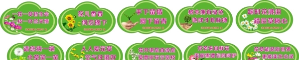 愛護花草標語圖片