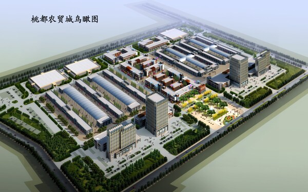 桃都農貿城鳥瞰圖圖片