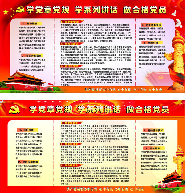 兩學(xué)一做展板