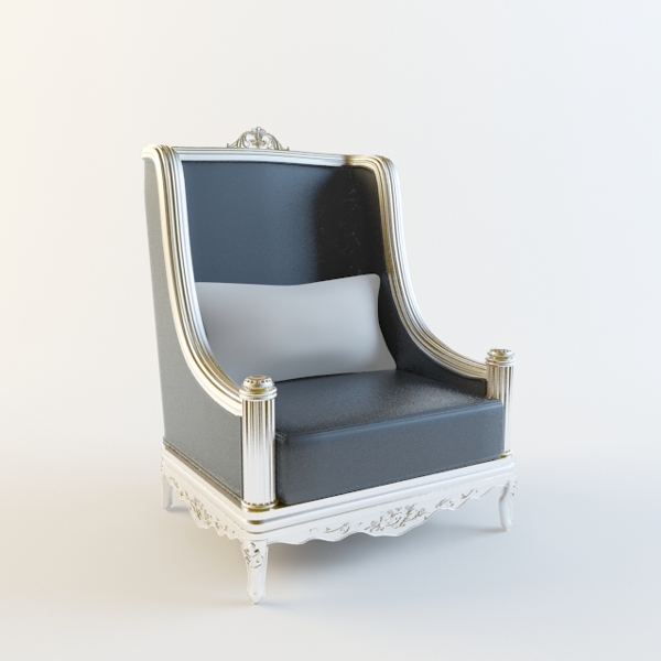 歐式沙發(fā)椅3D模型素材
