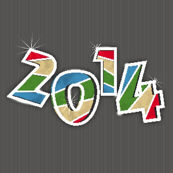2014藝術(shù)字矢量素材