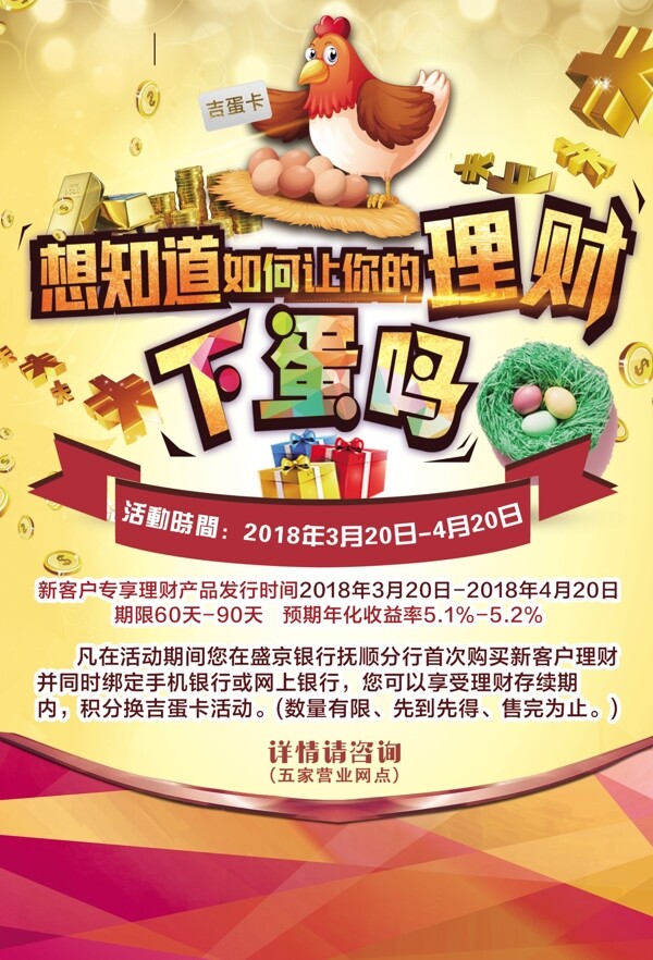 金融理財宣傳海報