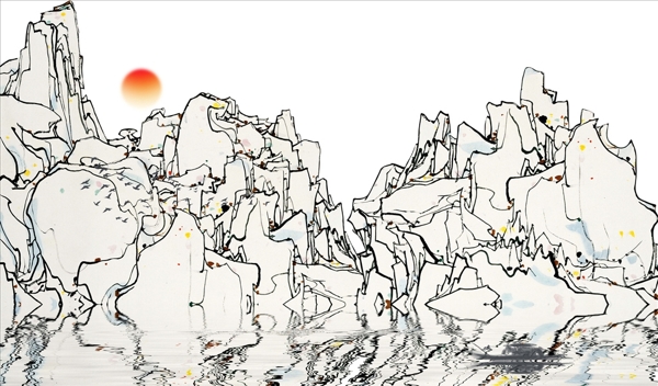 抽象山水