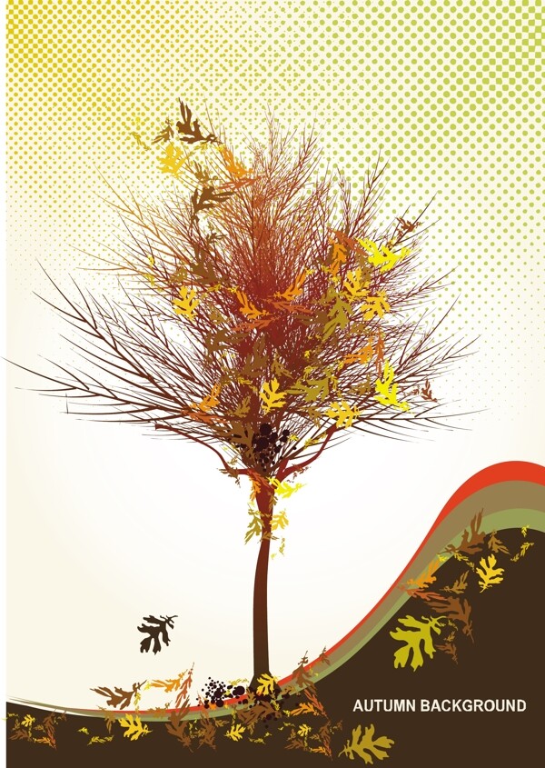 歐式花紋邊框樹圖片