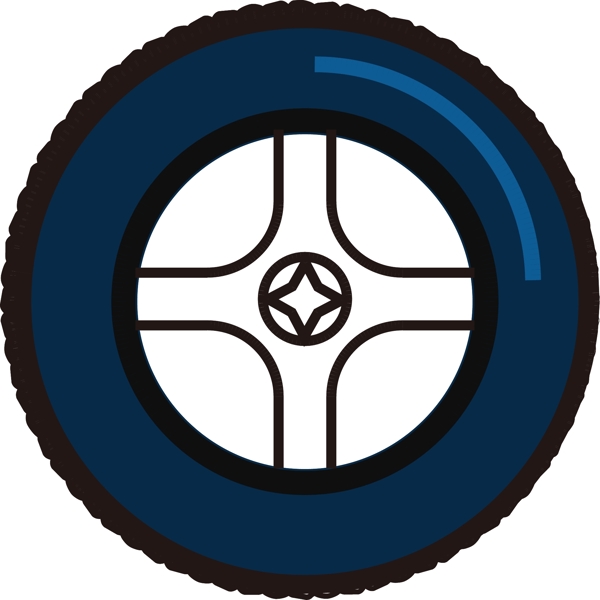 矢量圖檢測汽車的氣壓