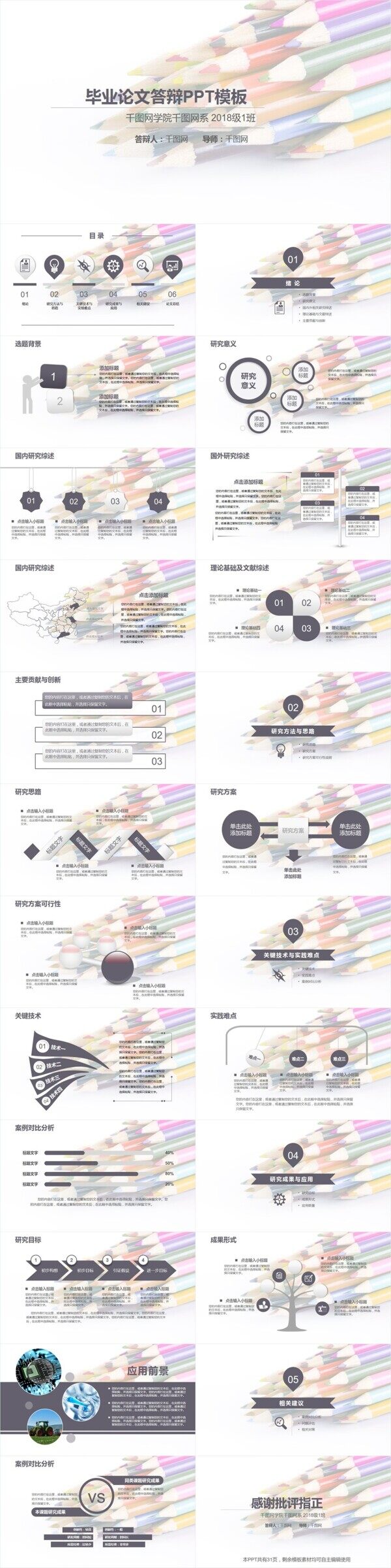 畢業(yè)論文答辯PPT模板設(shè)計(jì)