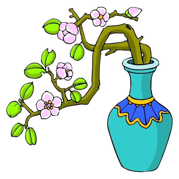花卉古典插畫
