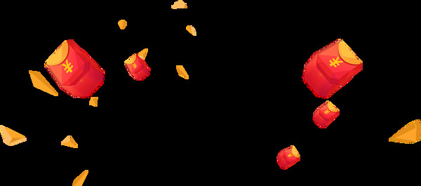 紅包喜慶飄浮素材