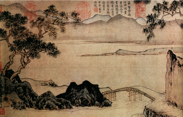 中國風插畫背景圖片