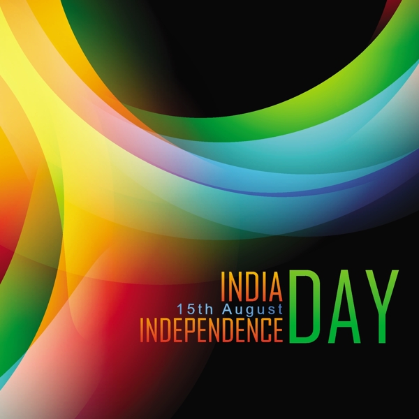 印度独立日背景丰富多彩