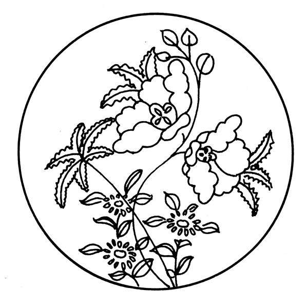 花鳥圖案元明時(shí)代圖案中國(guó)傳統(tǒng)圖案007