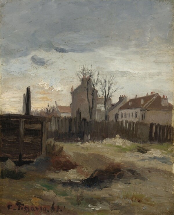 CamillePissarroLaButteMontmartre1861畫家風(fēng)景畫靜物油畫建筑油畫裝飾畫