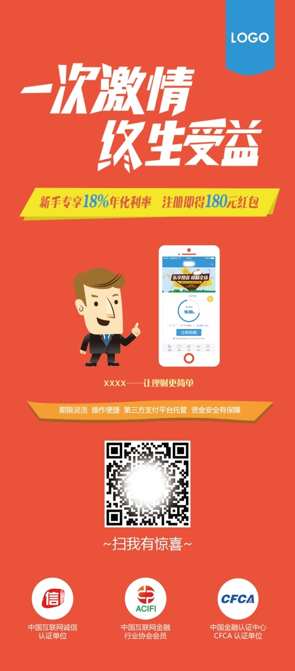金融P2P展架