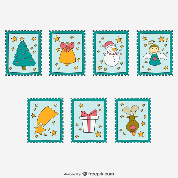 圣诞邮票收集
