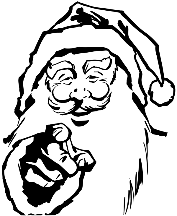 圣诞老人头像卡通头像矢量素材EPS格式0018