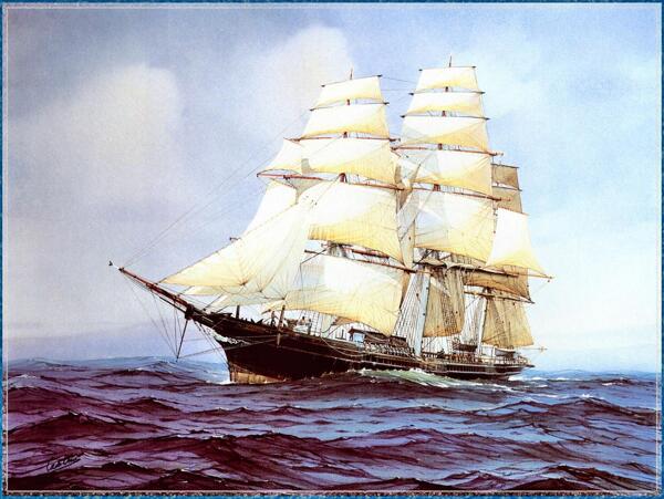 海洋帆船图片