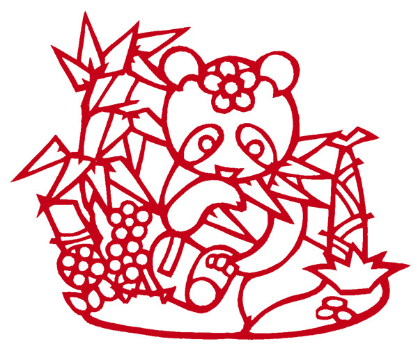 窗花剪紙民間美術(shù)0011