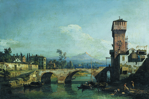 BernardoBellottoCapricciowithaRiverandBridge1745畫(huà)家古典畫(huà)古典建筑古典景物裝飾畫(huà)油畫(huà)