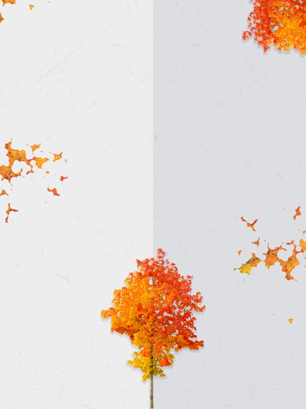 创意秋季落叶背景素材