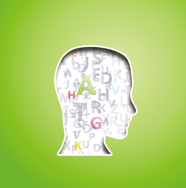 人物頭像LOGO設計矢量素材