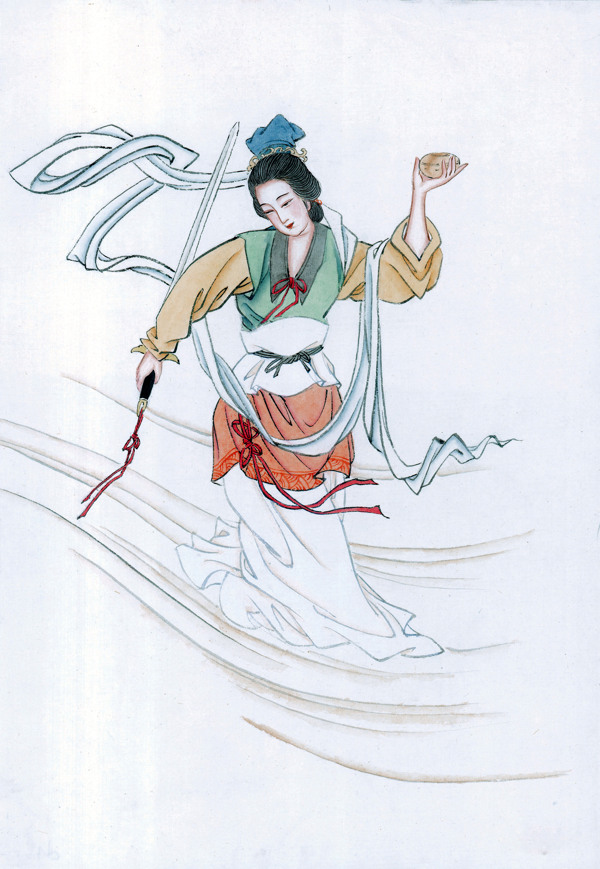 國畫仙女仙女