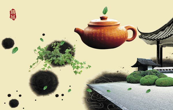 茶文化茶叶展板素材图片