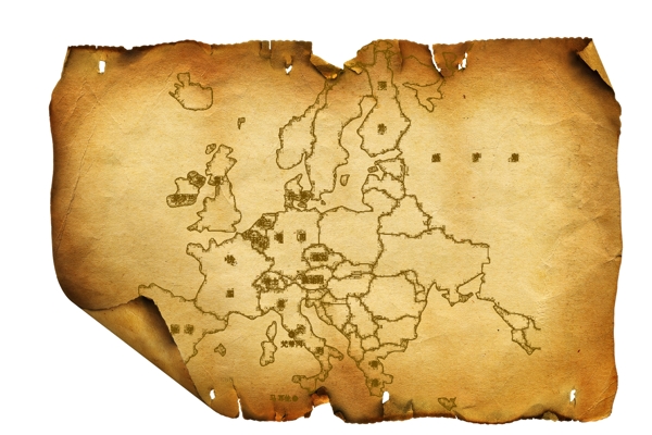欧洲古老牛皮纸图片