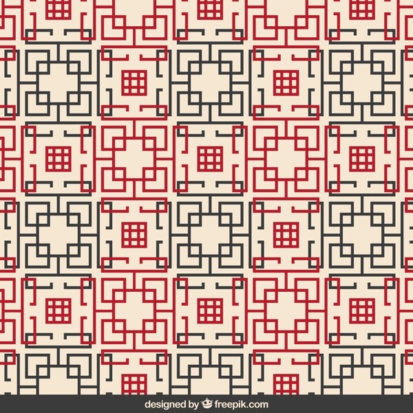 中國風(fēng)無縫背景矢量素材