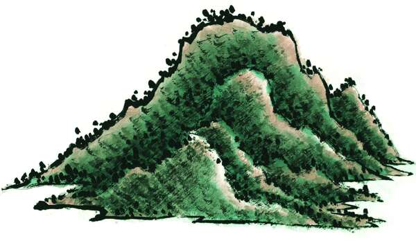 水墨山水畫圖片