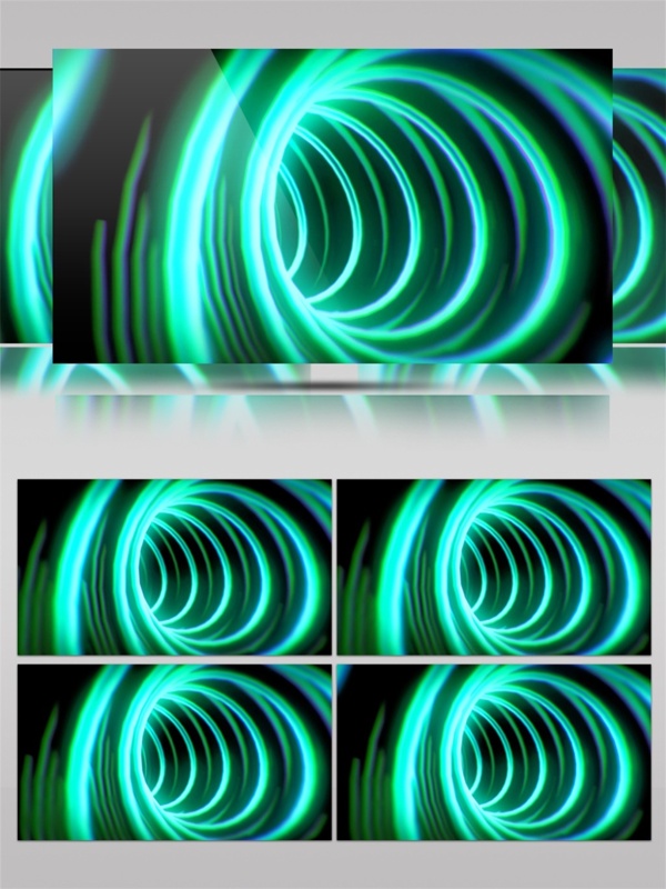 绿色炫动光圈视频素材