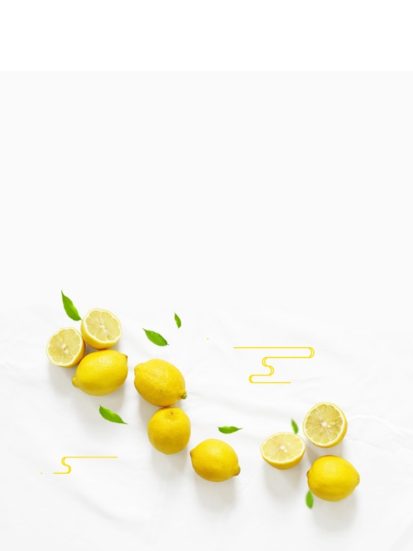 新鲜柠檬背景素材
