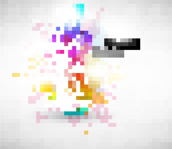 時尚幻彩花紋矢量素材3