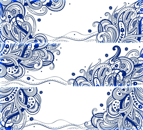 青花風(fēng)格花紋