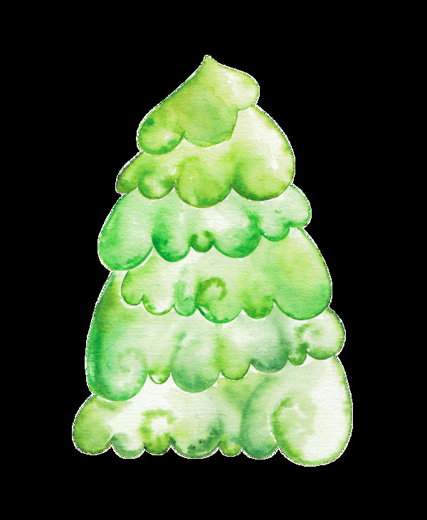卡通創(chuàng)意松樹png透明素材