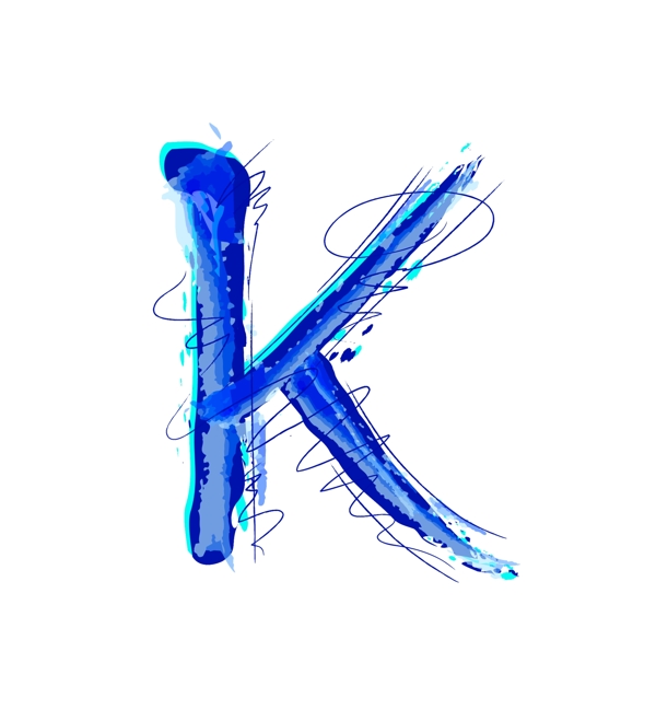 大写字母K模板视频