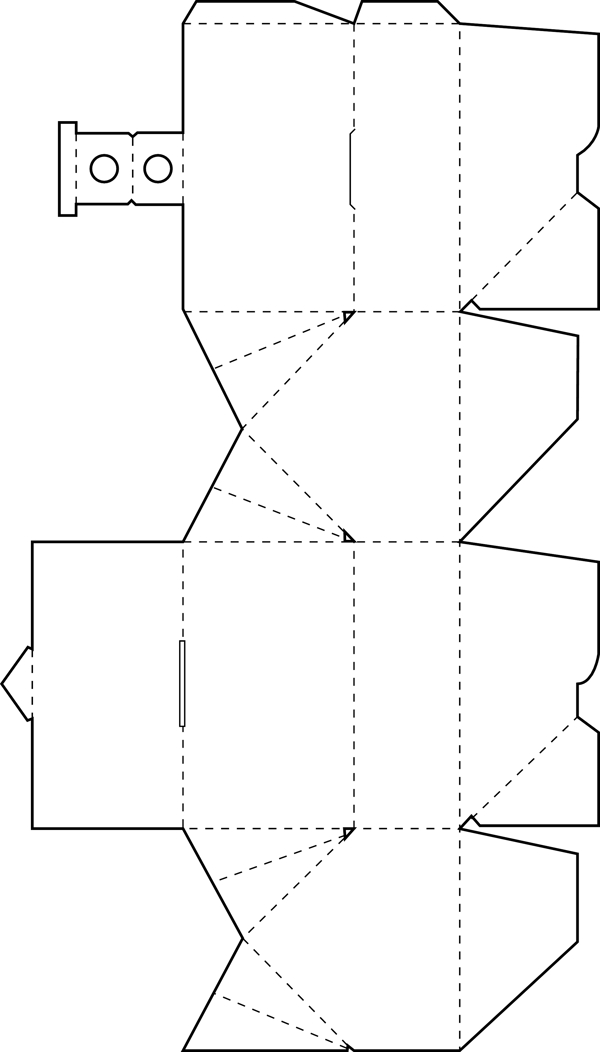 包装盒外形矢量纸盒矢量包装盒展开分割图矢量72