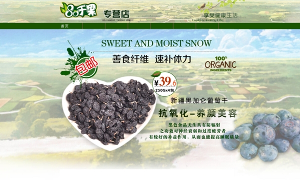 藍莓產(chǎn)品海報