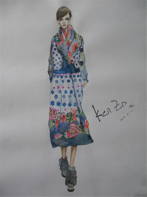花朵連衣裙設(shè)計(jì)圖