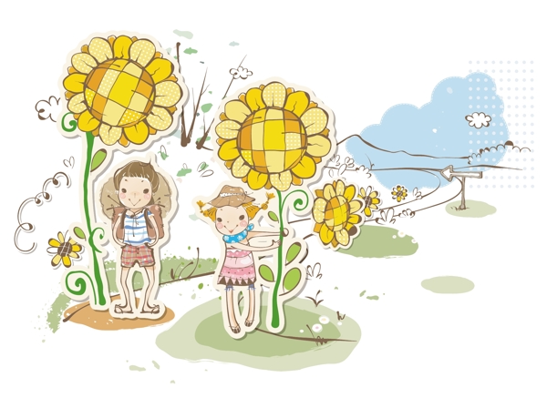 最新韓國(guó)矢量卡通素材739