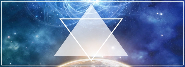 創(chuàng)意星空科技感三角形背景