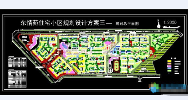 北情苑住宅小區(qū)詳細規(guī)劃方案圖下載